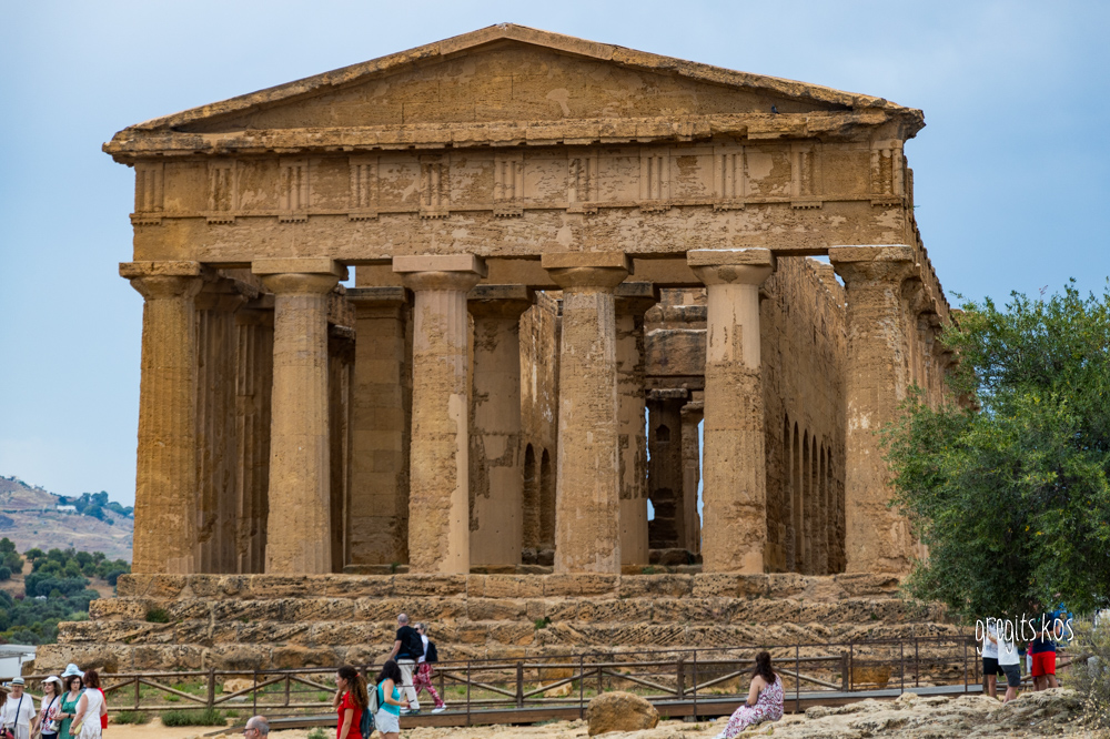 Ναός της Ομόνοιας - λογότυπο στο σήμα της UNESCO Ναός της Ομόνοιας - λογότυπο στο σήμα της UNESCO